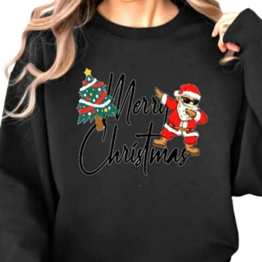 Ladies Festive Christmas sweatshirt sz Large